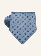 Krawaty i muchy męskie - Zegna Krawat Z Jedwabiu blau - miniaturka - grafika 1