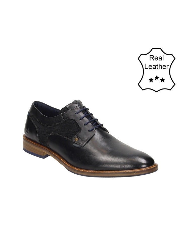 Bullboxer Skórzane trzewiki w kolorze czarnym