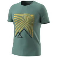 Koszulki sportowe męskie - Męska koszulka Dynafit Transalper Graphic S/S Tee M Rozmiar: XL / Kolor: niebieski/zielony - miniaturka - grafika 1