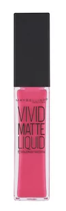 Maybelline MAYBELLINE_Vivid Matte Liquid Lip Color matowy błyszczyk do ust 15 Electric Pink 8ml - Błyszczyki do ust - miniaturka - grafika 1