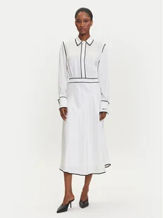 KARL LAGERFELD Sukienka koszulowa A3W13021 Écru Regular Fit - Sukienki - miniaturka - grafika 1