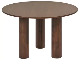 Stół do jadalni okrągły ⌀ 120 cm ciemne drewno ORIN - Stoły - miniaturka - grafika 1