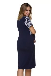 Piżamy ciążowe - Koszulka  Model 3130 (kolor Granatowy, rozmiar 36) - grafika 1