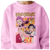 Bluzy dla dziewczynek - BLUZA DZIECIĘCA KPOP DEMON HUNTERS HUNTRIX 134-140 BAWEŁNIANA JAKOŚĆ - miniaturka - grafika 1