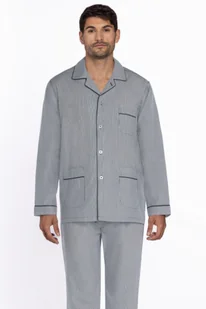 Piżama męska SERGIO 3XL Szary - Piżamy męskie - miniaturka - grafika 1