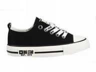 Buty dla dziewczynek - Trampki Buty Dziecięce Big Star Kk374045 Czarne 28 - miniaturka - grafika 1