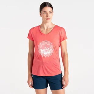 Dare 2b Damska koszulka Serene Różowy, Rozmiar: 46 - Koszulki i topy damskie - miniaturka - grafika 1