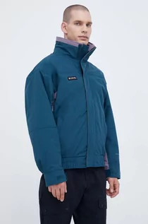 Kurtki męskie - Columbia kurtka outdoorowa kolor turkusowy przejściowa - grafika 1