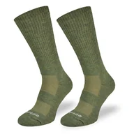 Skarpetki męskie - Skarpety trekingowe TRE2 khaki, wełna merino, 43/46 - miniaturka - grafika 1