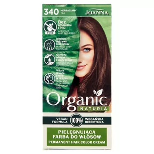 Joanna Naturia Organic pielęgnująca farba do włosów 340 Herbaciany - Farby do włosów i szampony koloryzujące - miniaturka - grafika 1