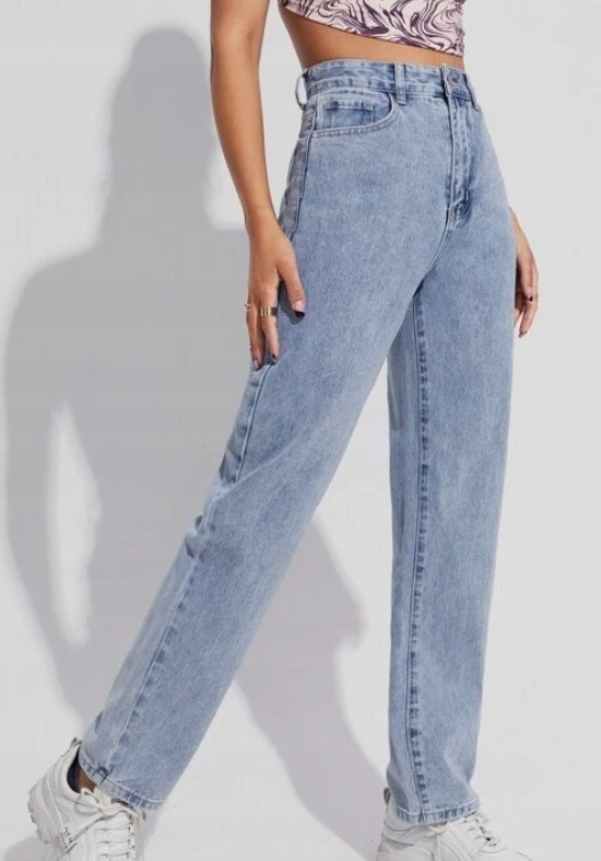SHEIN JEANSY DAMSKIE PROSTE CASUAL 40/42 1V7U
