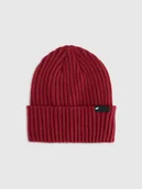 Czapki męskie - 4F Czapka zimowa Thinsulate męska - czerwona M - miniaturka - grafika 1