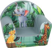 Krzesła obrotowe dla dzieci - DELSIT, MIĘCIUTKIE KRZESEŁKO FOTELIK Z PIANKI DLA DZIECKA, SŁOŃ DT8-20125 - miniaturka - grafika 1