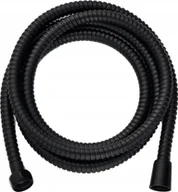 Węże prysznicowe - Wąż prysznicowy Douceur d`Interieur Czarny wąż prysznicowy ze stali nierdzewnej, 200 cm - miniaturka - grafika 1