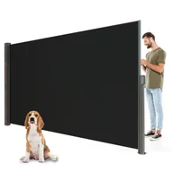 Markizy - Boczna markiza tarasowa szara Meven 300 x 200 cm - miniaturka - grafika 1