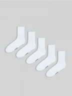 Skarpetki męskie - Cropp - 5 pack białych skarpet - Biały - miniaturka - grafika 1