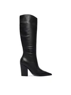 Kozaki damskie - Guess Kozaki FLFNRL LEA11 Czarny - miniaturka - grafika 1