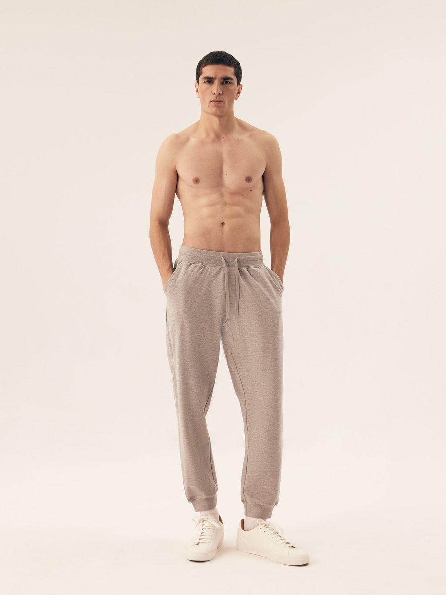 Spodnie dresowe męskie joggery Motion Henderson jasny szary 3XL