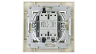 Wyłączniki światła i elektryczne - Schneider Asfora przycisk dzwonek podtynkowy z ramką kremowy EPH0800123 - miniaturka - grafika 1