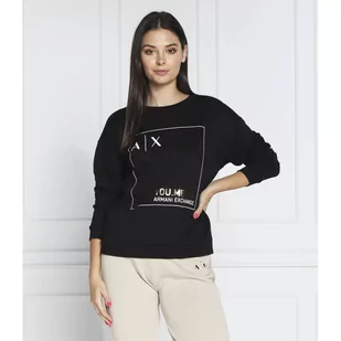 Armani Exchange Bluza | Regular Fit - Bluzy damskie - miniaturka - grafika 1