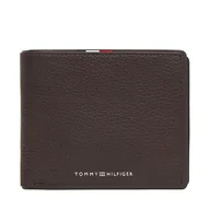 Portfele - Duży Portfel Męski Tommy Hilfiger Th Corp Cc & Coin AM0AM13740 Brązowy - miniaturka - grafika 1