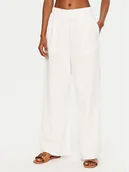 Spodnie damskie - Seafolly Spodnie materiałowe Beachedit 55430-PA Biały Regular Fit - miniaturka - grafika 1
