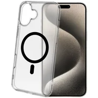 Etui i futerały do telefonów - Etui CELLY Gelskinmag do Apple iPhone 16 Plus Przezroczysto-czarny - miniaturka - grafika 1