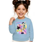 Bluzy dla dziewczynek - BLUZA DZIECIĘCA K-POPOWE ŁOWCZYNIE DEMONÓW HUNTRIX 146-152 BAWEŁNIANA - miniaturka - grafika 1