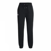 Spodnie damskie - Damskie spodnie dresowe Under Armour UA Icon Fleece Jogger - czarne - miniaturka - grafika 1