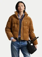 Kurtki damskie - Polo Ralph Lauren Kurtka puchowa 211971178002 Brązowy Relaxed Fit - miniaturka - grafika 1