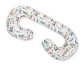 Poduszki do karmienia - Poduszka Ciążowa Typu C Poduszka Dla Kobiet W Ciąży I Do Karmienia- Pociąg Turkusowy - miniaturka - grafika 1