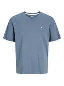 Koszulki męskie - Jack & Jones T-Shirt Paulos 12245087 Niebieski Regular Fit - miniaturka - grafika 1