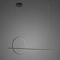 Lampy sufitowe - Lampa wisząca LINEA No.2 120 Φ40 cm czarna 4k Altavola Design - miniaturka - grafika 1