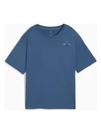 Koszulki sportowe damskie - Puma Koszulka funkcyjna "Pretty Tough" w kolorze niebieskim - miniaturka - grafika 1