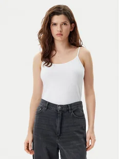 Gap Top 701570-01 Biały Slim Fit - Koszulki i topy damskie - miniaturka - grafika 1