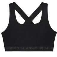 Biustonosze - Damski Stanik sportowy UNDER ARMOUR UA CROSSBACK MID BRA 1361034-001 – Czarny - miniaturka - grafika 1