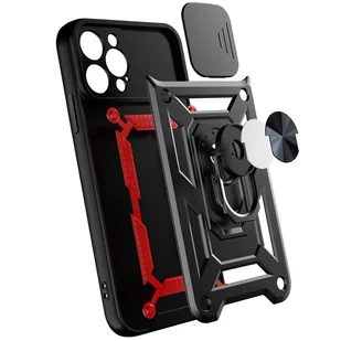 Hybrid Armor Camshield etui Motorola Moto G62 5G pancerny pokrowiec z osłoną na aparat czarne - Etui i futerały do telefonów - miniaturka - grafika 8