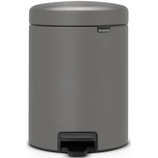 Brabantia Kosz na śmieci pedałowy NewIcon 5l mineral concrete grey 126284 - Kosze na śmieci - miniaturka - grafika 1