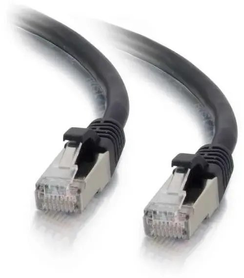 Mercodan Kabel sieciowy RJ-45, Cat.6a, S/FTP, LSZH, czarny, 2 m 371918020
