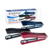 Zszywacze biurowe - Zszywacz Shark STK-280 M granat - STARPAK - miniaturka - grafika 1