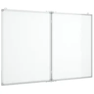 Tablice interaktywne - vidaXL Tablica magnetyczna, składana, 100x80x1,7 cm, aluminiowa - miniaturka - grafika 1