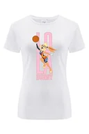 Koszulki i topy damskie - ERT GROUP oryginalny i oficjalnie licencjonowany Looney Tunes biały T-shirt damski wzór Space Jam 028, jednostronne drukowanie, rozmiar L, Space Jam 028 Biały, L - miniaturka - grafika 1
