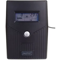 Zasilacze awaryjne UPS - Digitus Zasilacz awaryjny UPS Line-Ineractive LCD 600VA/360W (DN-170063-LCD) - miniaturka - grafika 1