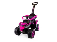 Chodziki - Speed MT280 Dziecięce odpychadło autko 3w1 z prowadnicą NEW PINKY - miniaturka - grafika 1