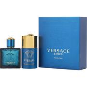 Zestawy perfum męskich - Versace Eros Pour Homme Gift Set EdT + Deo stick (50 + 75 ml) - miniaturka - grafika 1