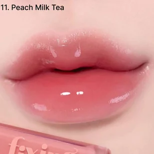 Etude - Glow Fixing Tint - 11 Peach Milk Tea - Błyszczyki do ust - miniaturka - grafika 1