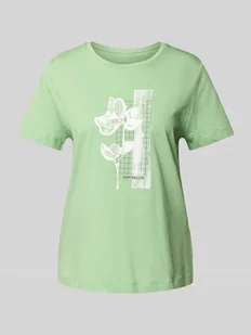 T-shirt o kroju regular fit z czystej bawełny - Koszulki i topy damskie - miniaturka - grafika 1