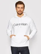 Bluzy męskie - Calvin Klein Bluza Logo K10K104060 Biały Regular Fit - miniaturka - grafika 1