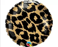 Balony i akcesoria - Balon foliowy okrągły w panterkę na hel powietrze - miniaturka - grafika 1