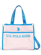 Torebki damskie - U.S. Polo Assn. Torebka w kolorze kremowo-niebieskim - 27 x 22 x 13 cm - miniaturka - grafika 1